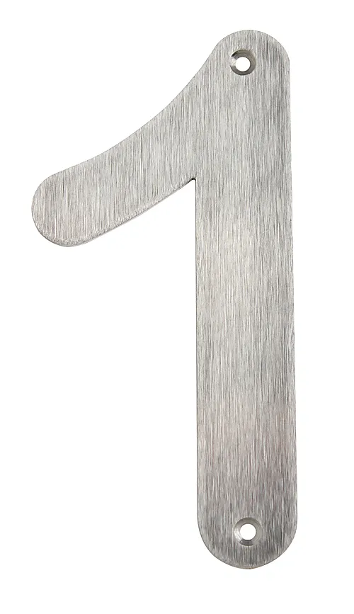 Husnummer 1 140 mm rustfri