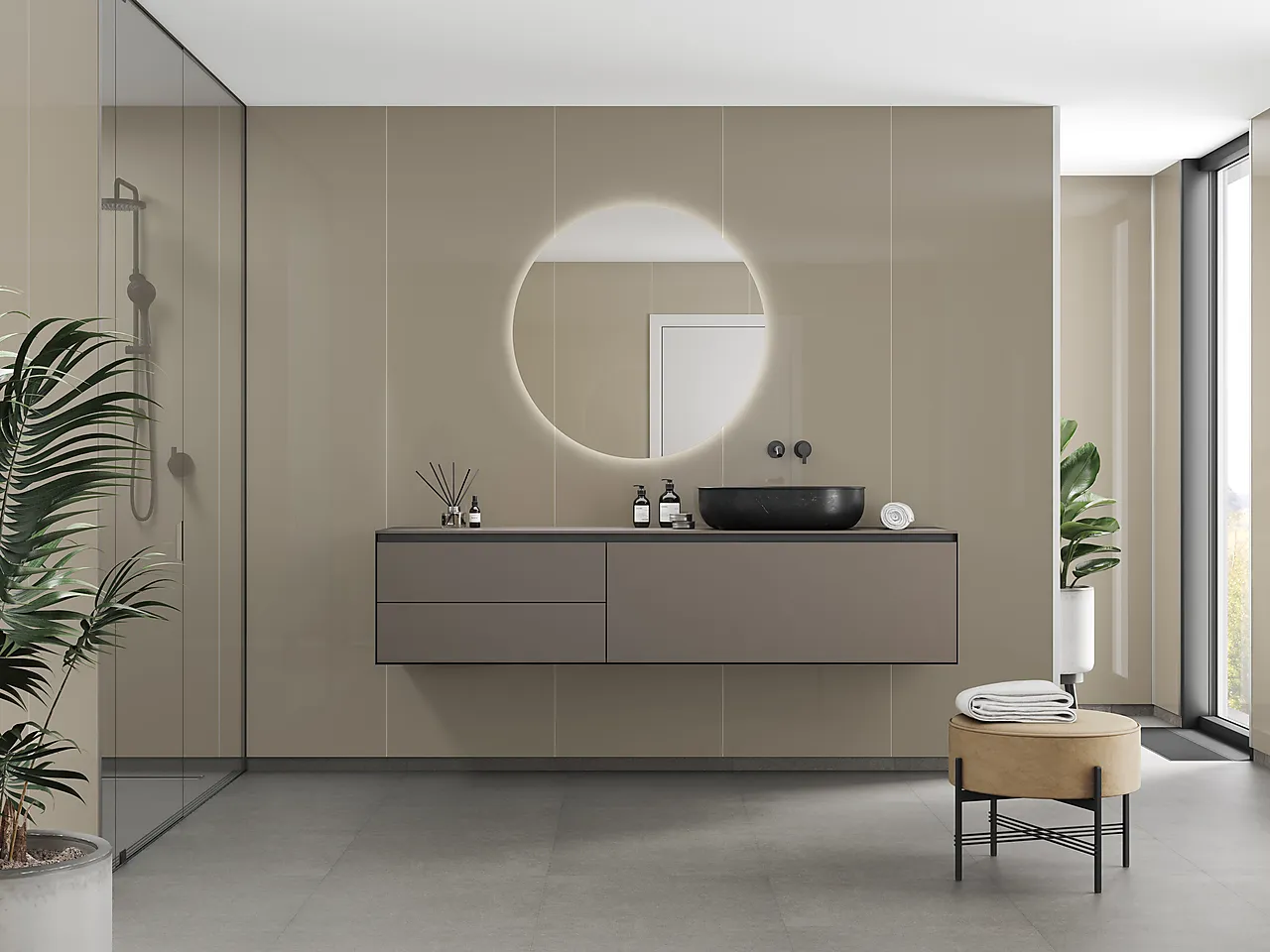 Fibo baderomsplate Beige 10x620x2400mm