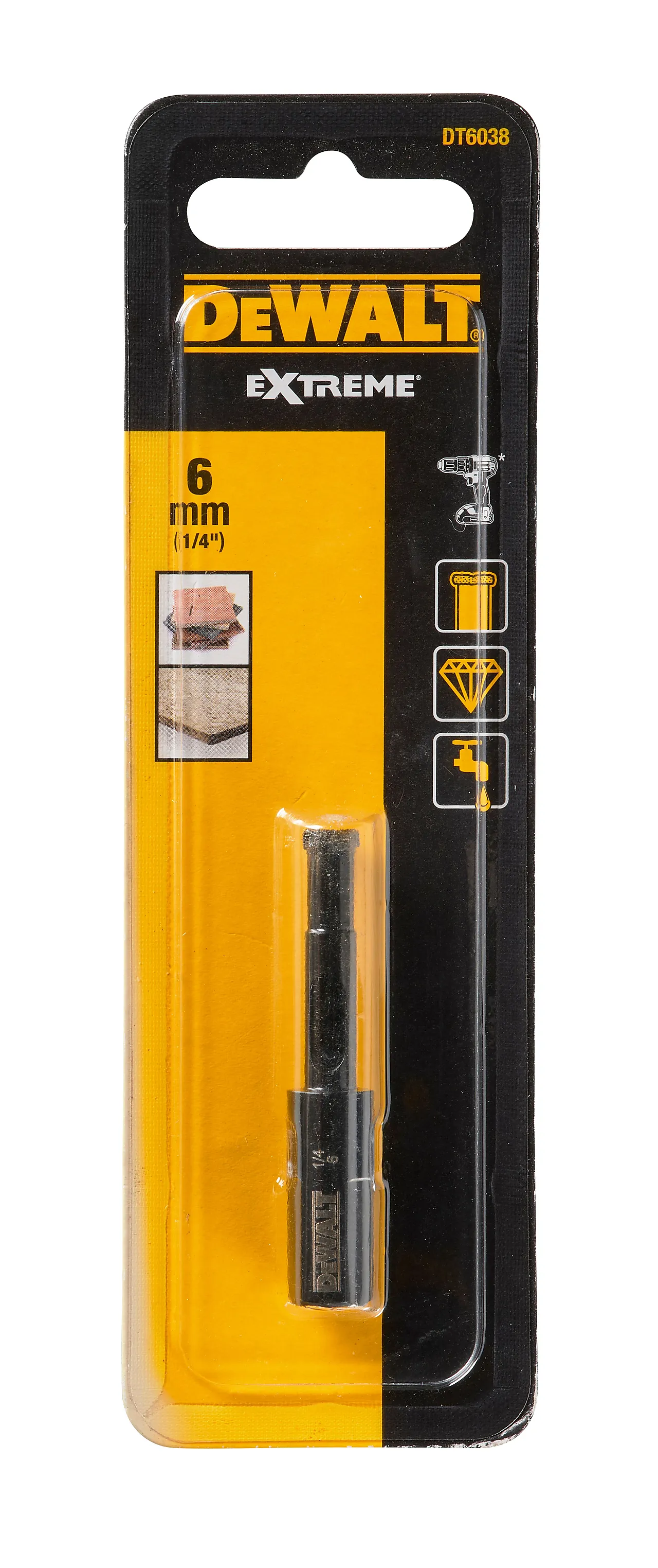 Bor fliser diamant 6mm dt6038 dw Bor fliser diamant 6mm dt6038 dw