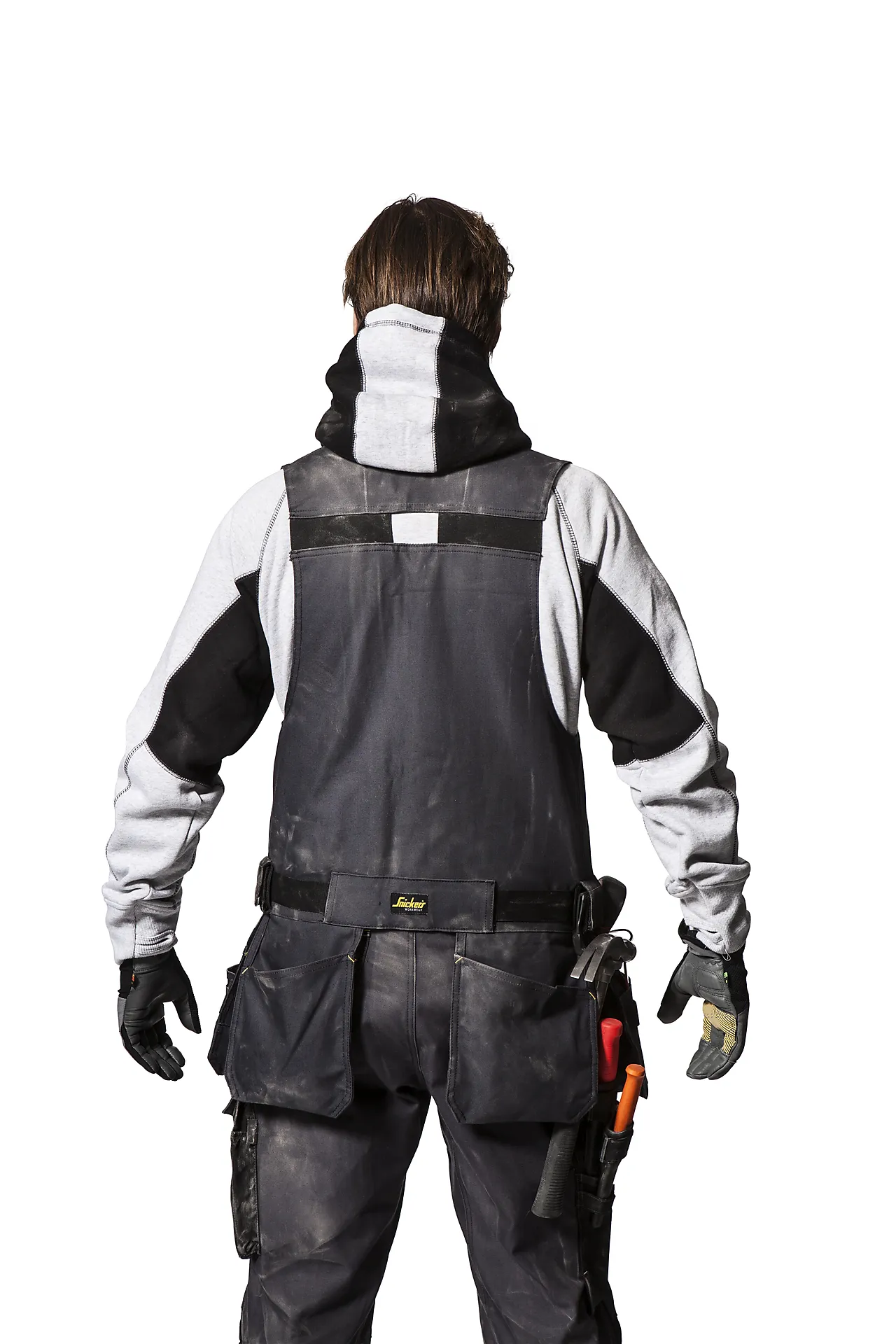 Verktøyvest 4254 sort/sort XXL canvas med hylsterlommer null - XXL - 3 - Miniatyr