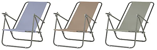Campingstol 52x60x26/79 cm blå/grønn/brun