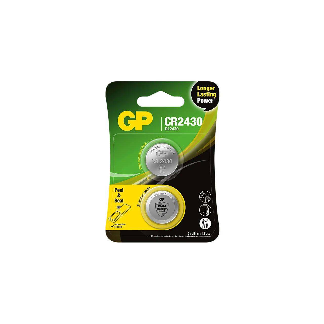 Batteri cr2430 safety seal 2-p