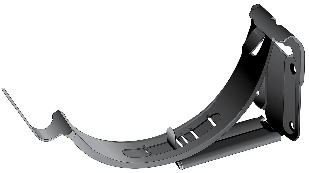 Rennekrok justerbar bmi stål sort bmi takrenne 125mm null - null - 2 - Miniatyr