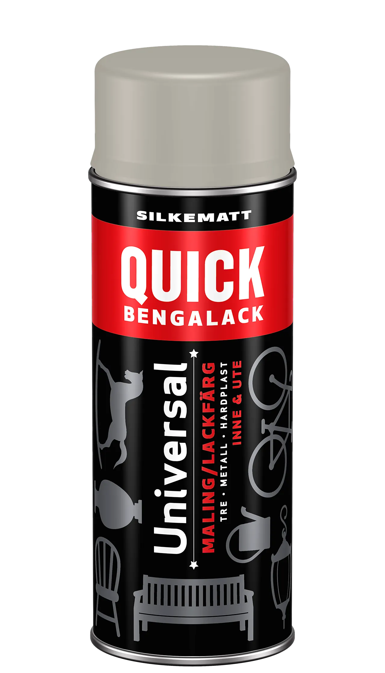 Bengalack spray riddergrå silkematt 400 ml