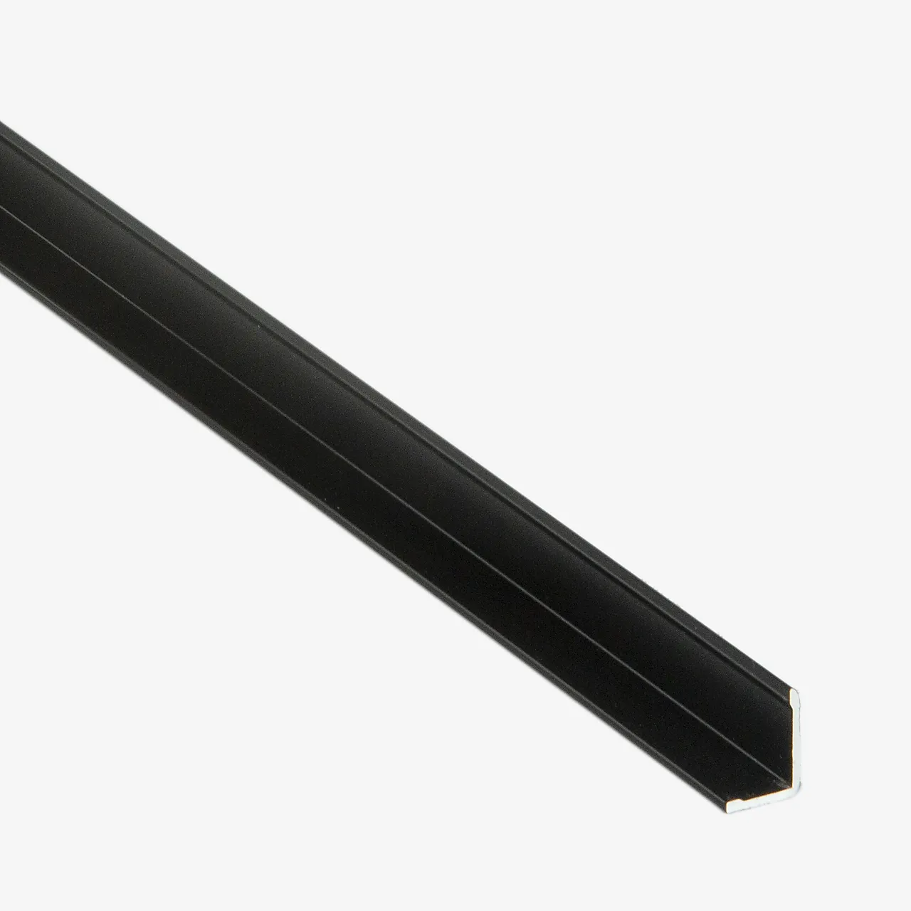 Lprofil smal sort 580 monteringslist aluminium til kb Lprofil smal sort 580 monteringslist aluminium til kb