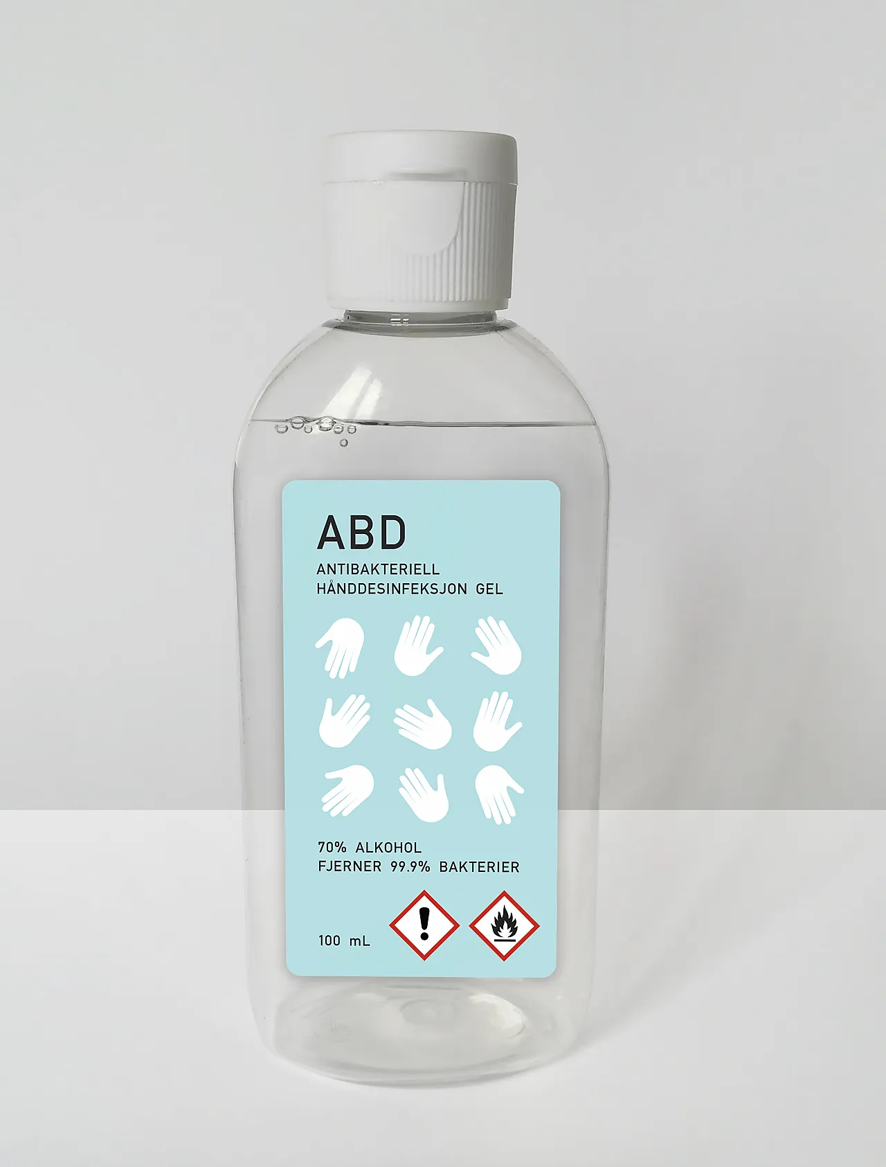 Håndsprit gel 100ml hånddesinfeksjon