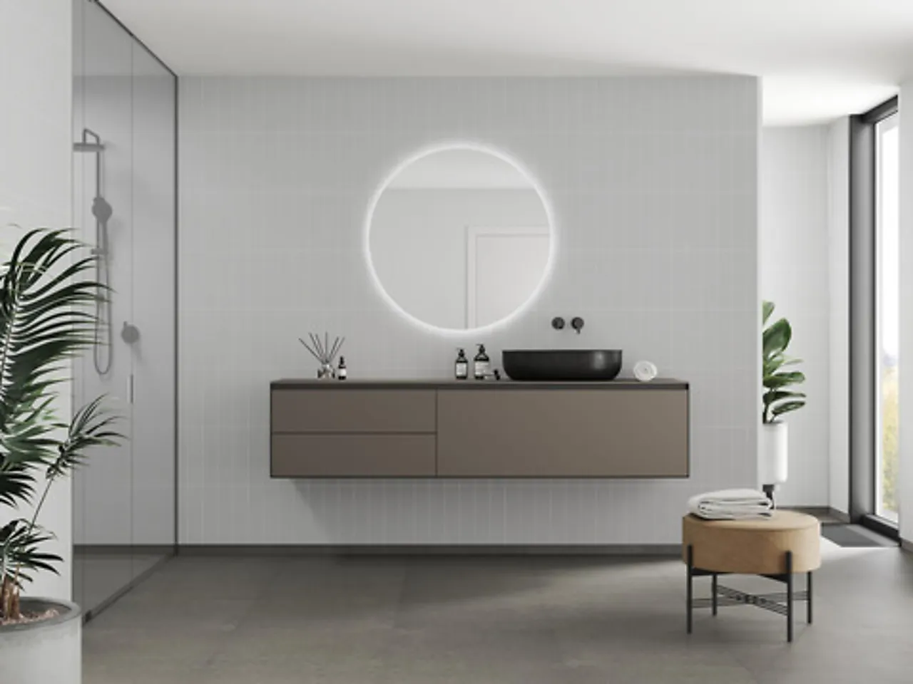 Baderomspanel 2090M0830 light grey null - 08x30 - 2 - Miniatyr