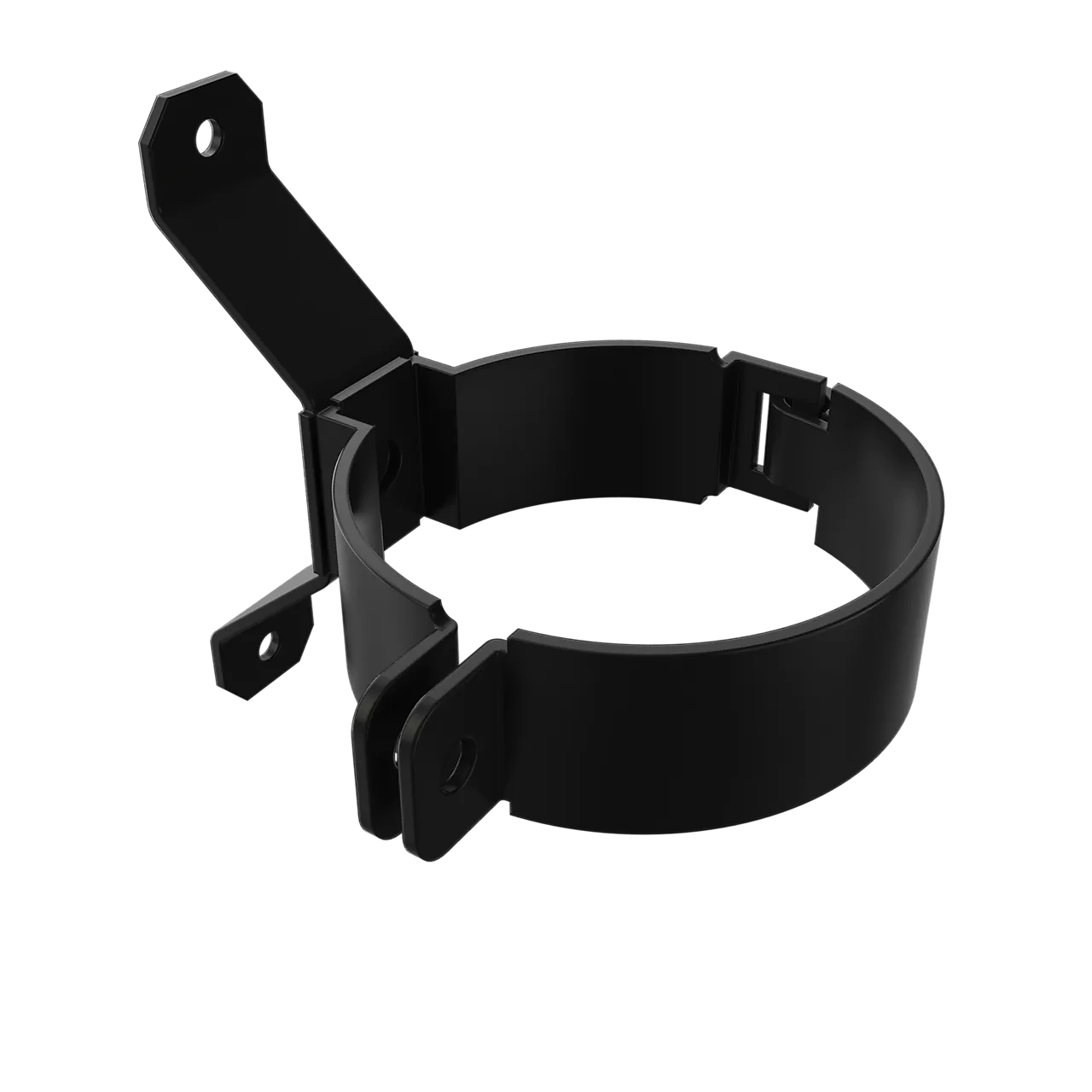 Rørklemme til takrenne 70 mm sort 2 stk Rørklemme til takrenne 70 mm sort 2 stk