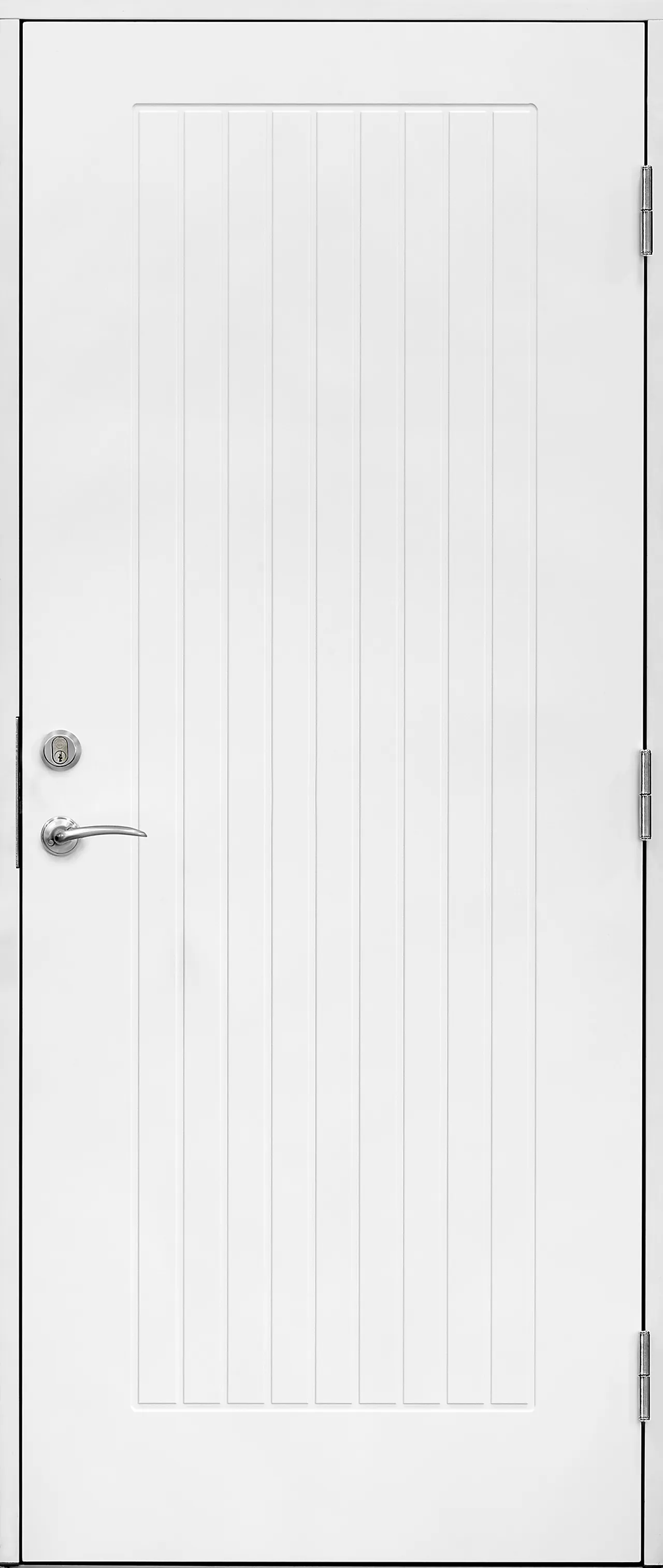 Ytterdør Saga 100x210 cm hvit høyre