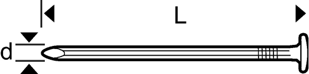 Messingspiker panhode 20x1,4 a-100 for bruk innendørs null - 20 - 3 - Miniatyr