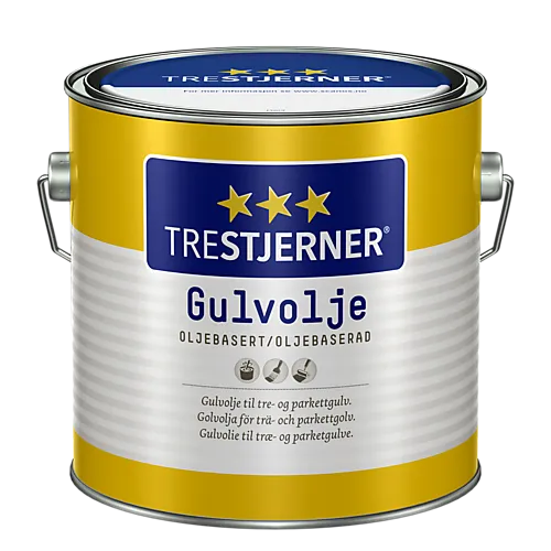 Gulvolje hvit 2,7 liter
