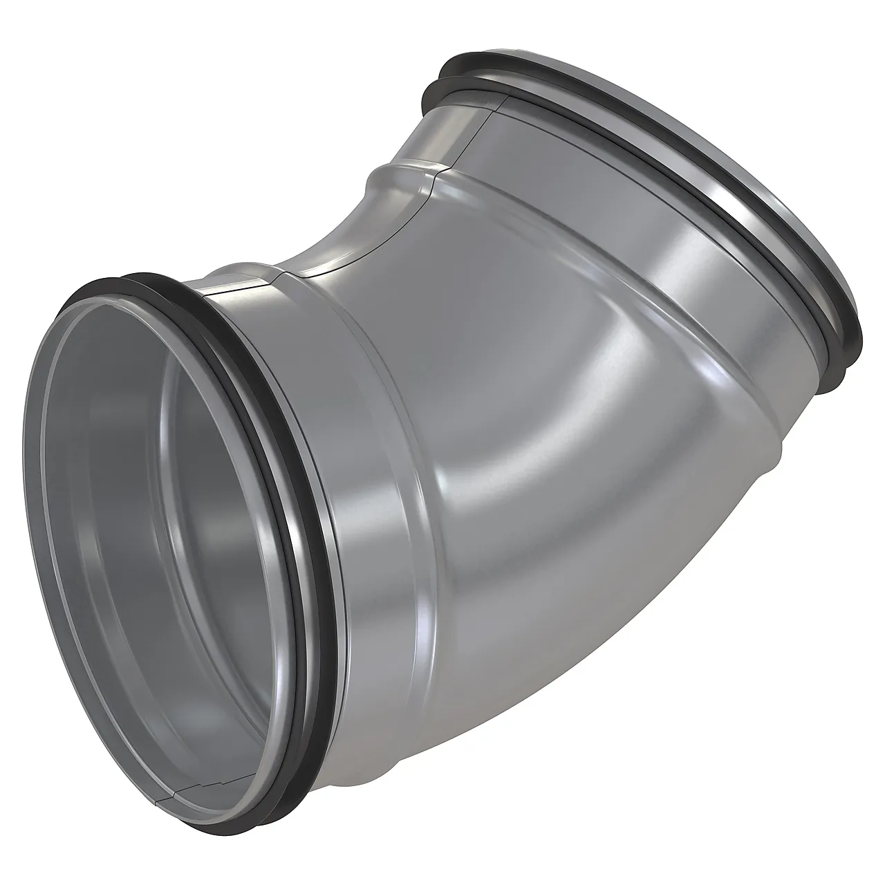 Bend 45° m/pakning Ø 100