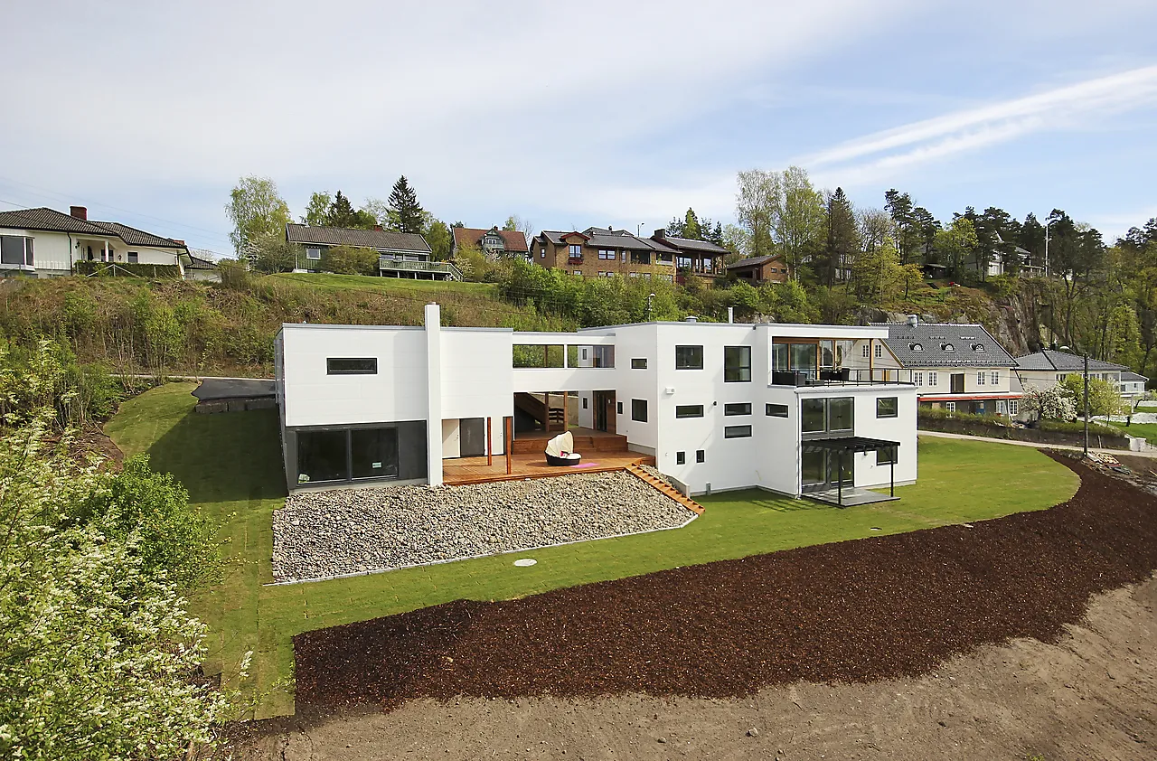 Fasadeplate Colour 1195x2995 mm halvmatt hvit null - null - 3 - Miniatyr