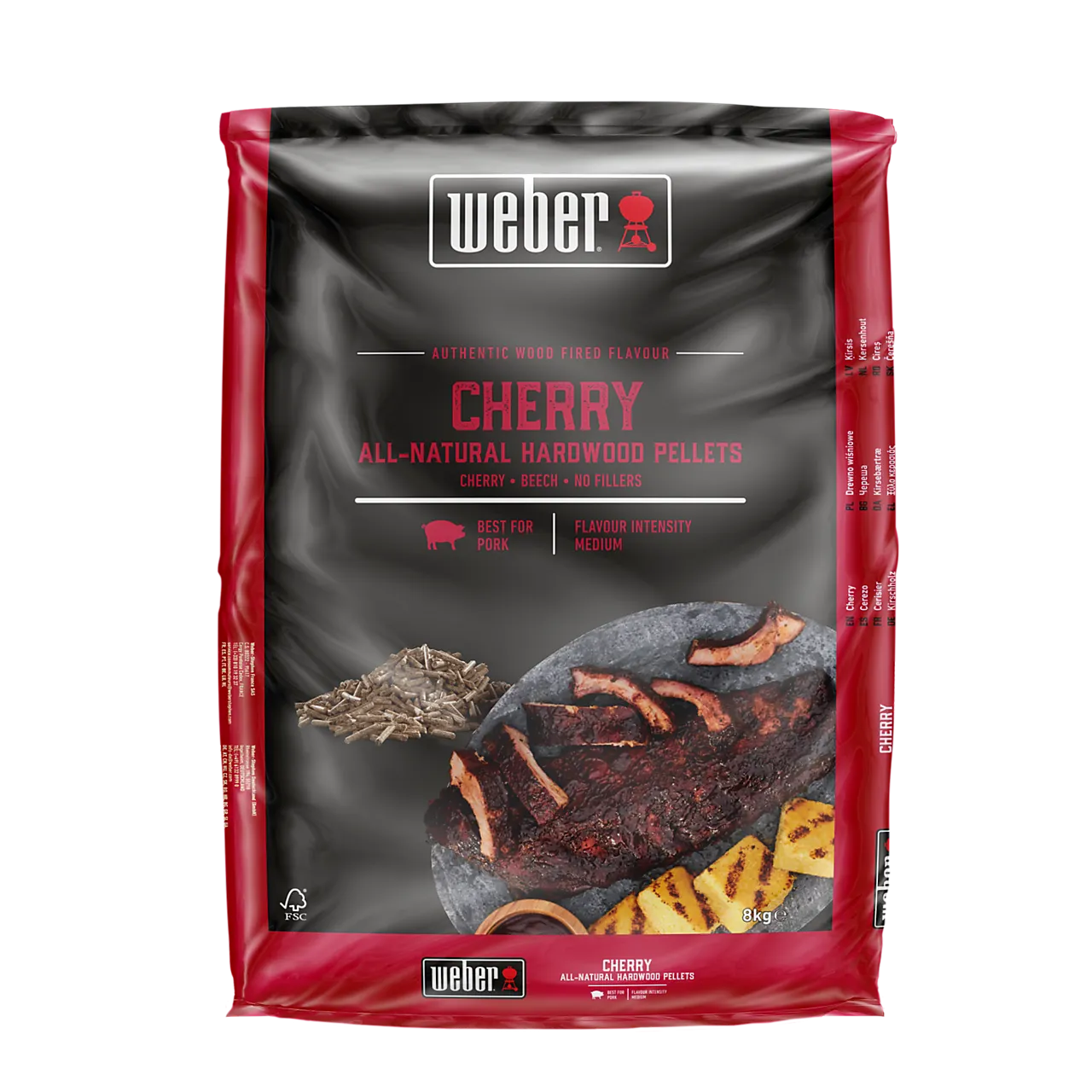 Weber pellets kirsebær 8 kg pose null - null - 2 - Miniatyr