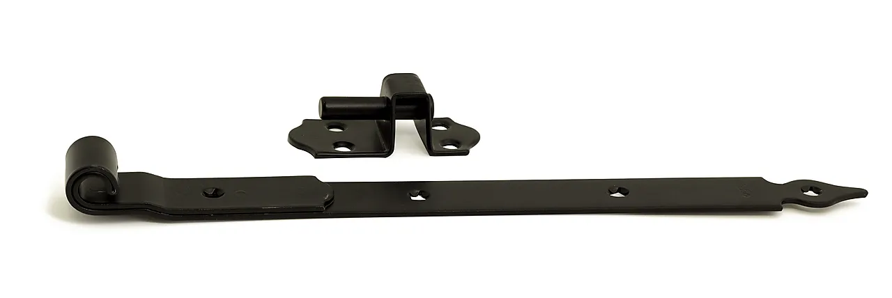 Stabelhengsel 214 200mm sort sb bredde 35mm tapp ø12 mm pk 2 stk Stabelhengsel 214 200mm sort sb bredde 35mm tapp ø12 mm pk 2 stk