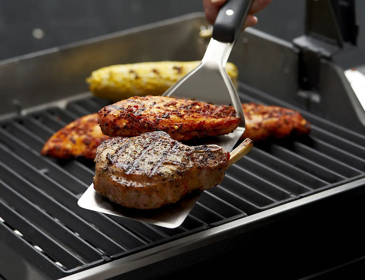 Grillspade lang med flaskeåpner null - null - 2 - Miniatyr