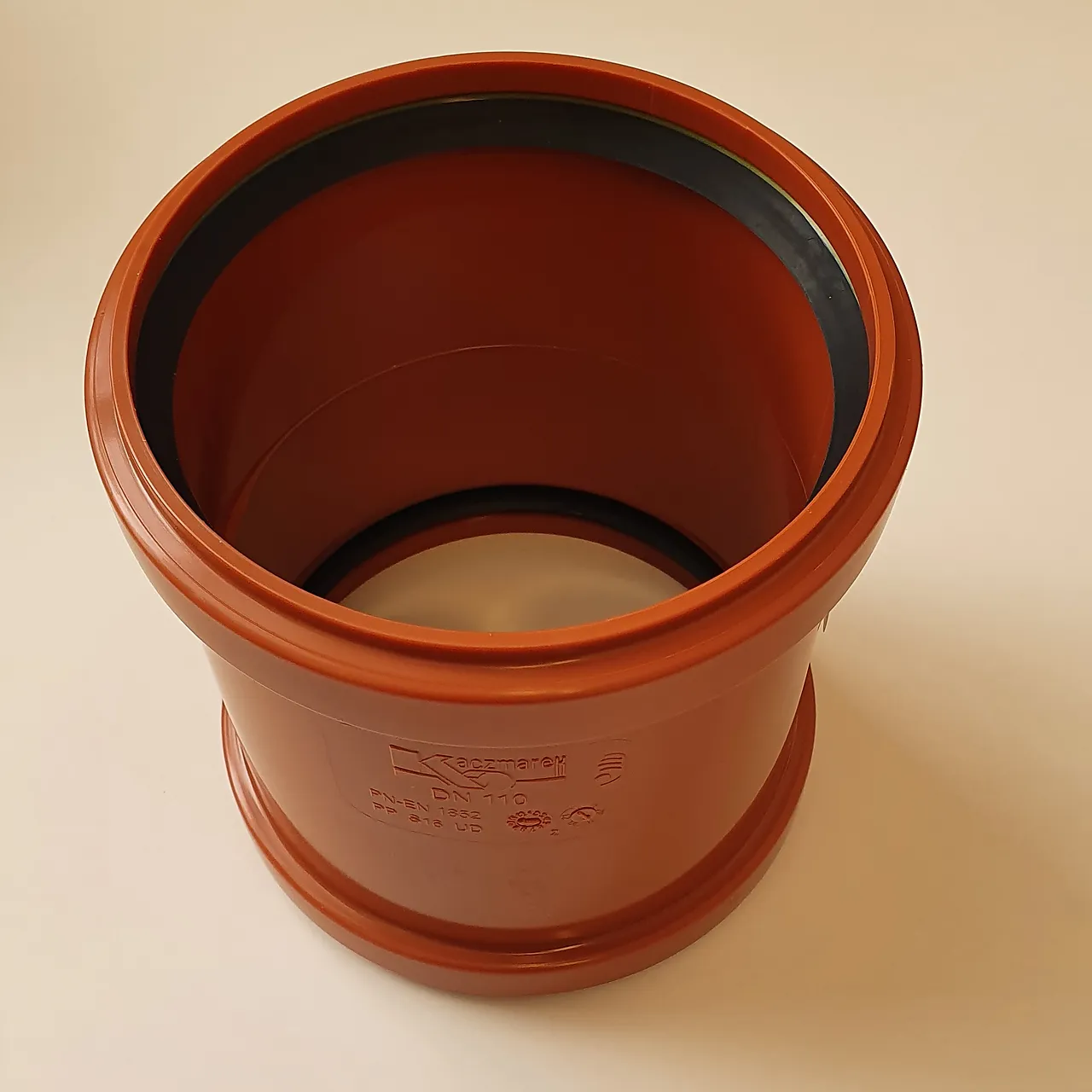 Glidemuffe 110 mm brun Glidemuffe 110 mm brun