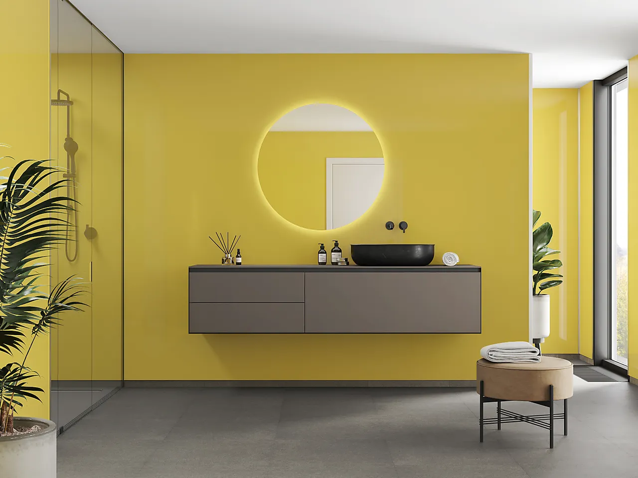 Baderomsplate 5223f00 yellow no tile 10x620x2400 null - null - 2 - Miniatyr