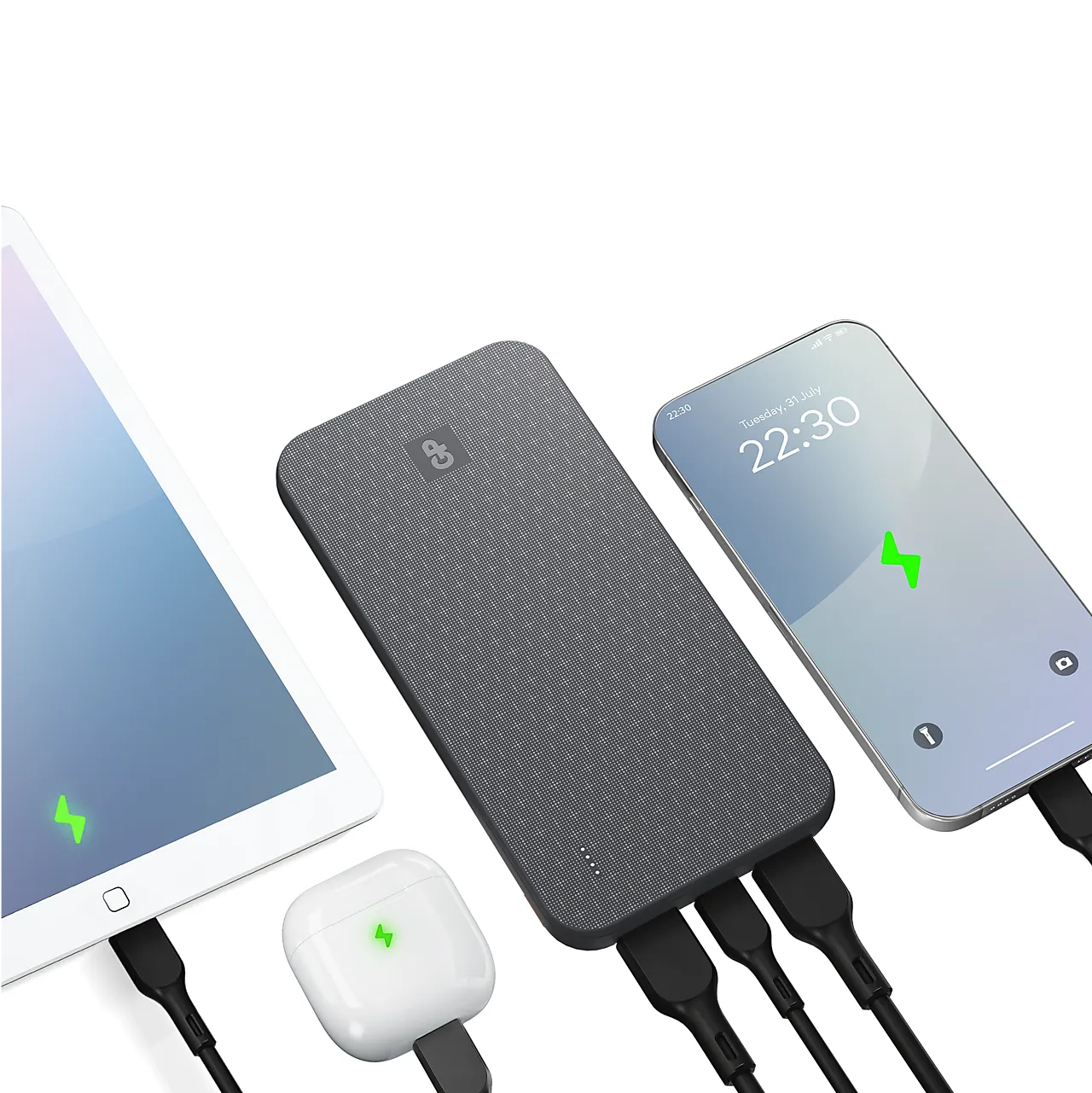 GP Powerbank Plus 10000mAh Black null - null - 2 - Miniatyr