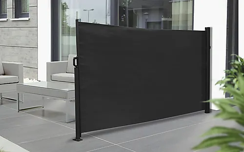 Levegg uttrekkbar sort/grå 3x1,6 meter