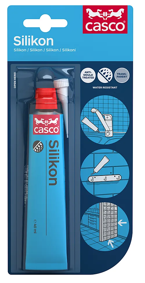 Silikon klar 40 ml casco