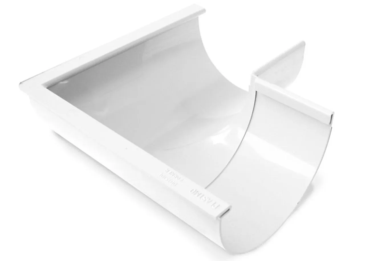 Vinkel til takrenne 90 grader utvendig 11 hvit Vinkel til takrenne 90 grader utvendig 11 hvit