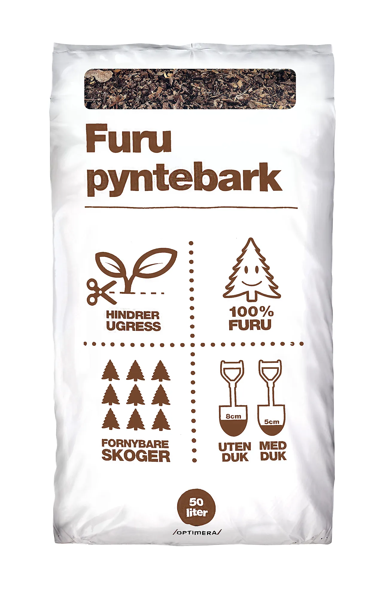 Pyntebark 50 liter