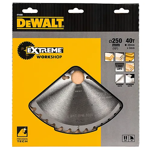 Dewalt Sagblad 250x30 med 40 tenner
