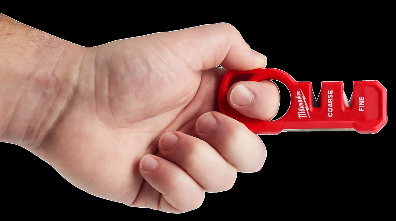 Kompakt knivsliper med tre slipestiler