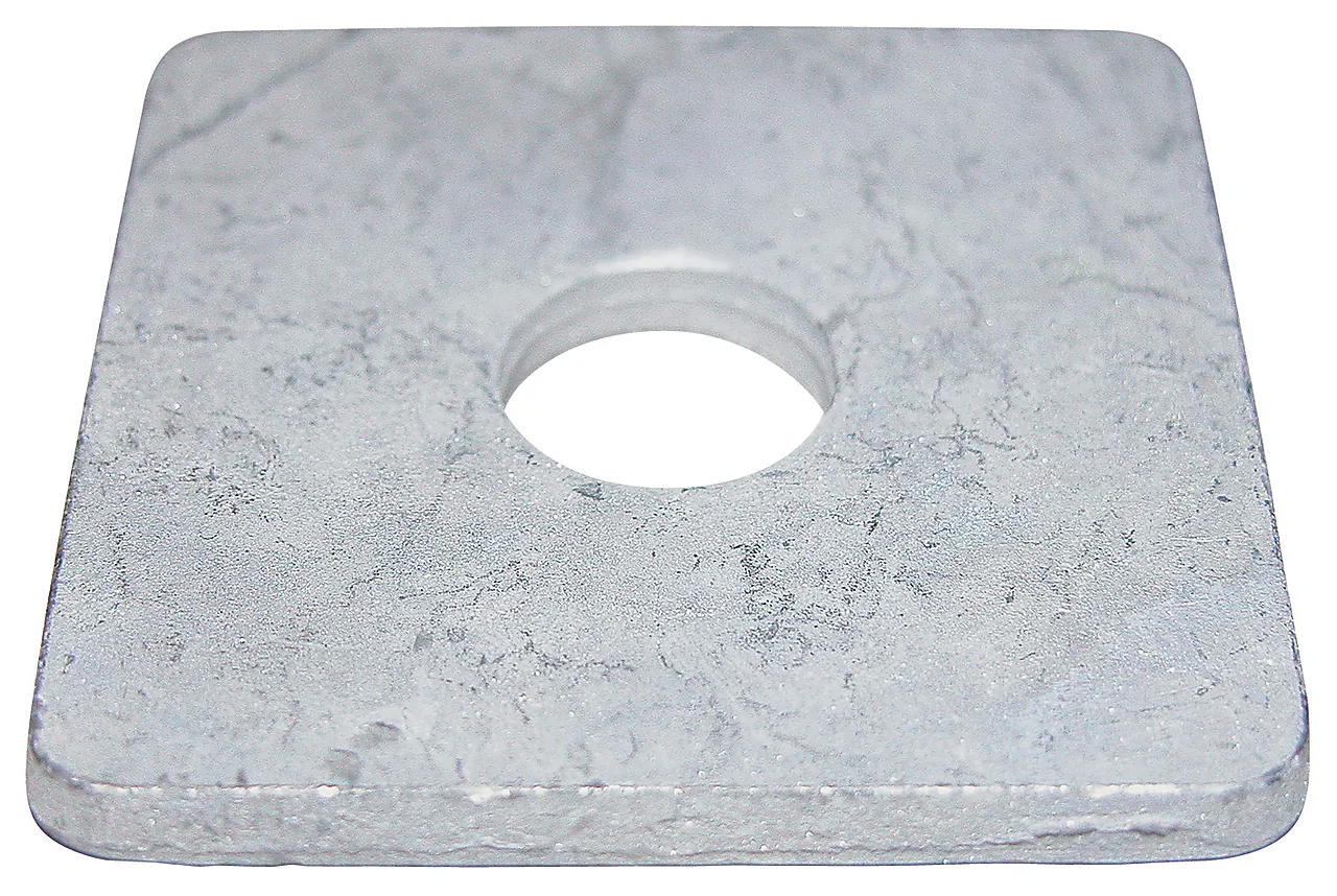 Firkantskive M8 8x25x25x3 varmforsinket 6 stk null - null - 2 - Miniatyr