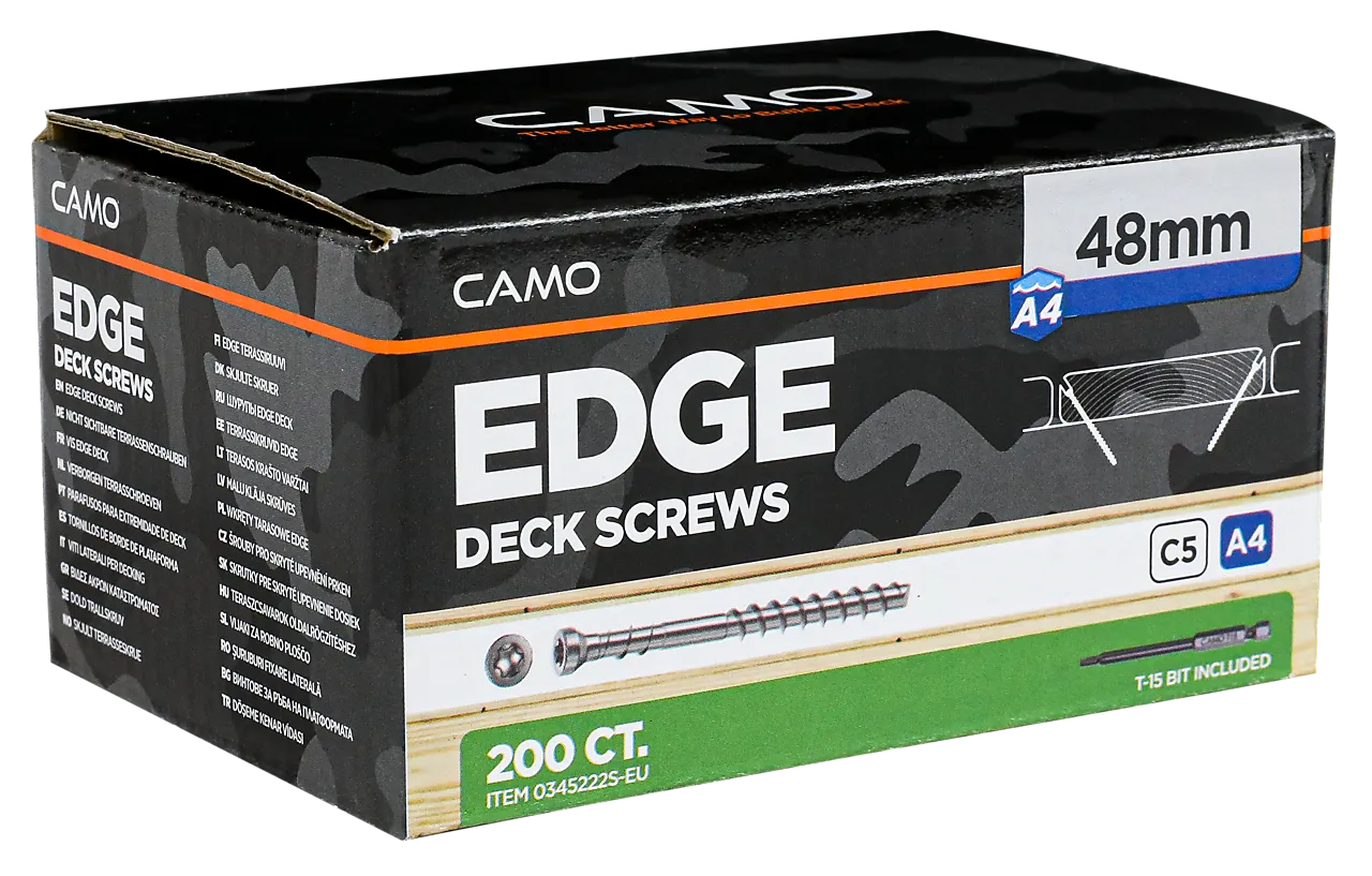 Terrasseskruer skjult A4 4,2x48 mm 200 stk null - 4,2x48 - 2 - Miniatyr