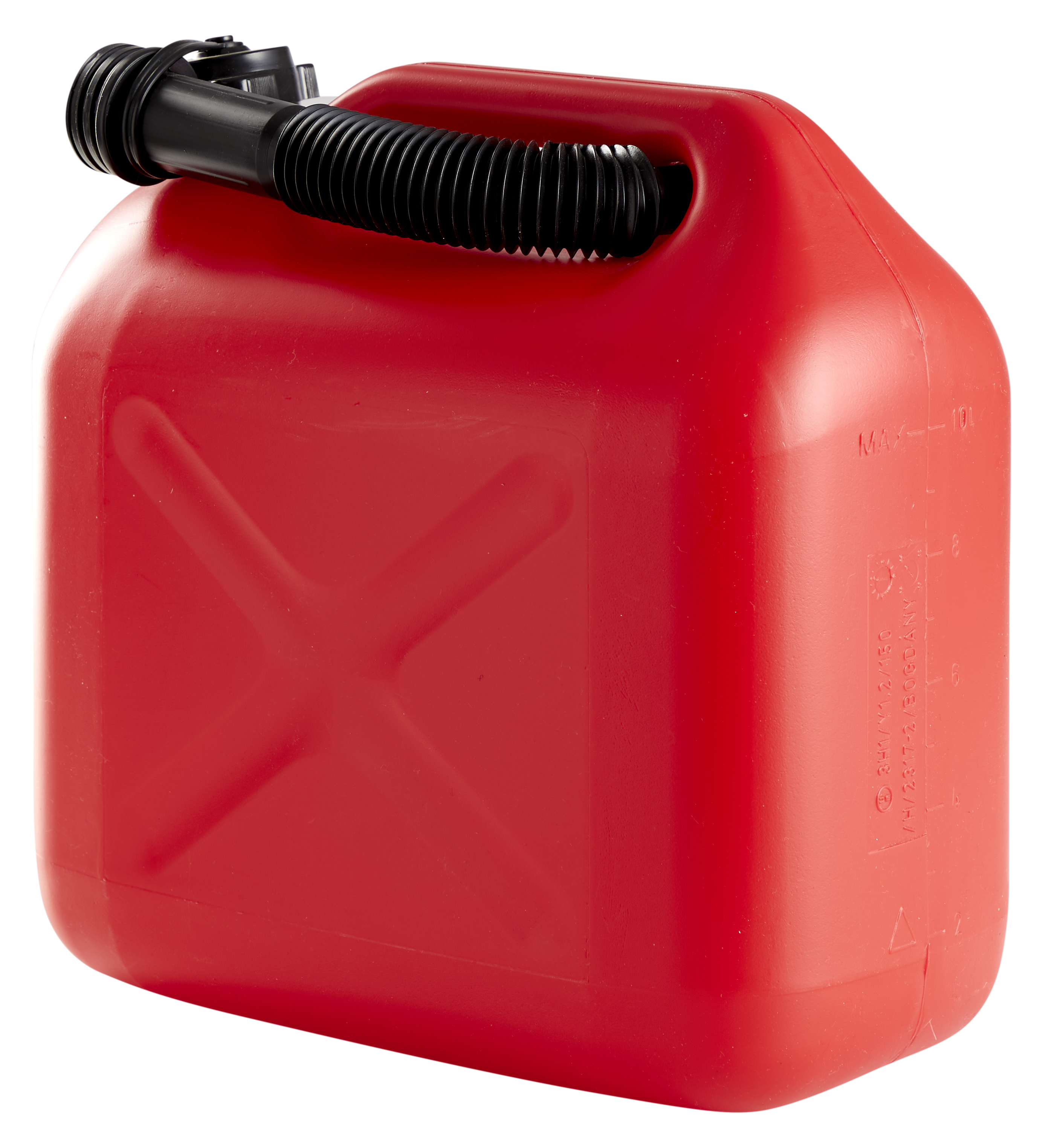 Bensinkanne 10 liter rød plast | Monter.no