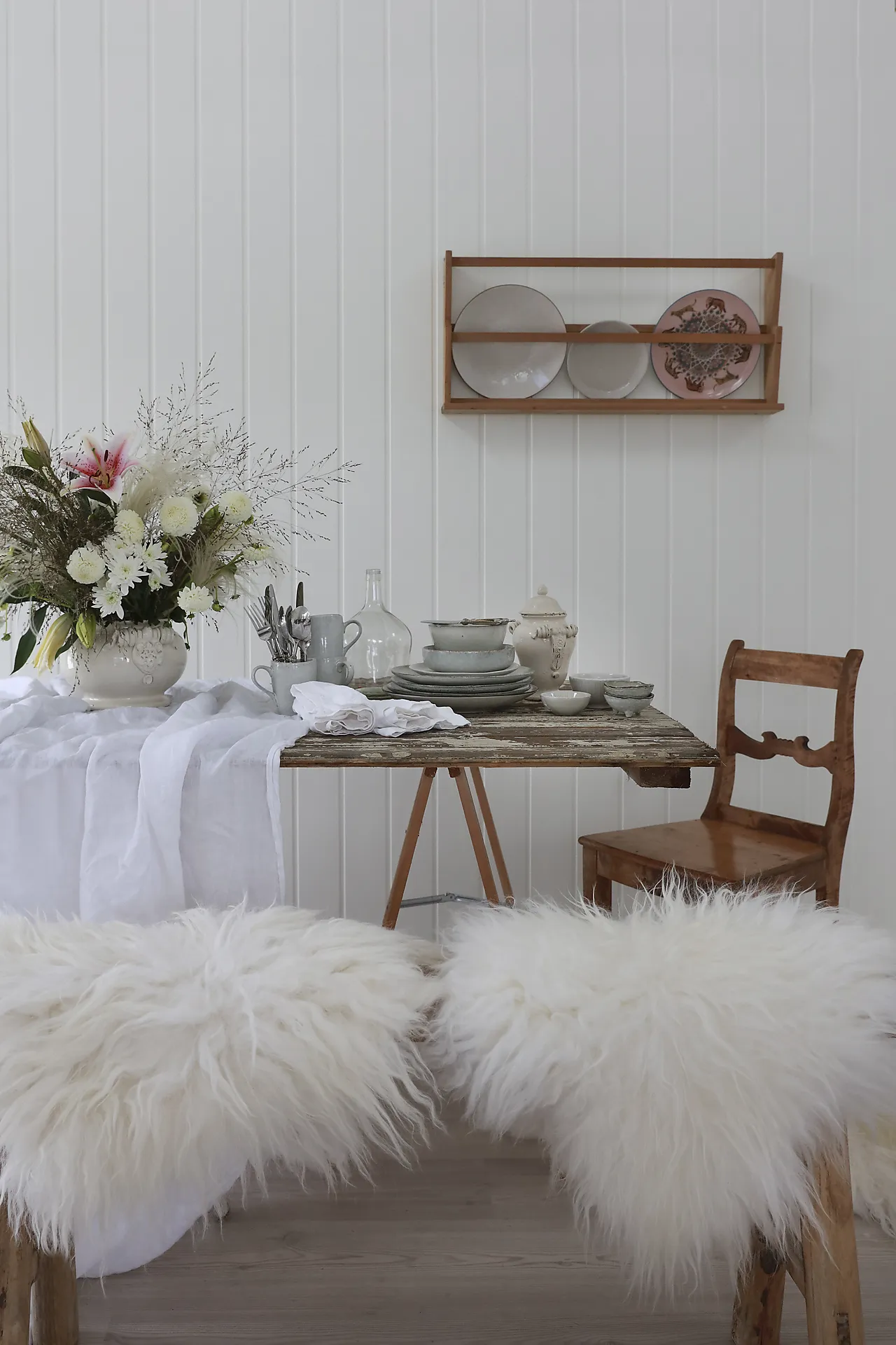 Veggplate trefiber hvit 11x620x2740mm null - null - 3 - Miniatyr