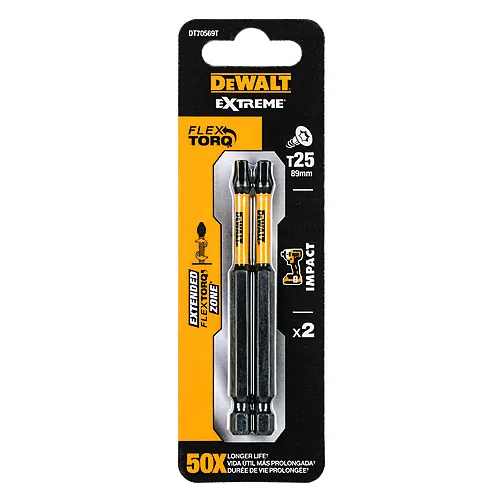 Dewalt bits torsion T25 85 mm 2 stk DT70569T