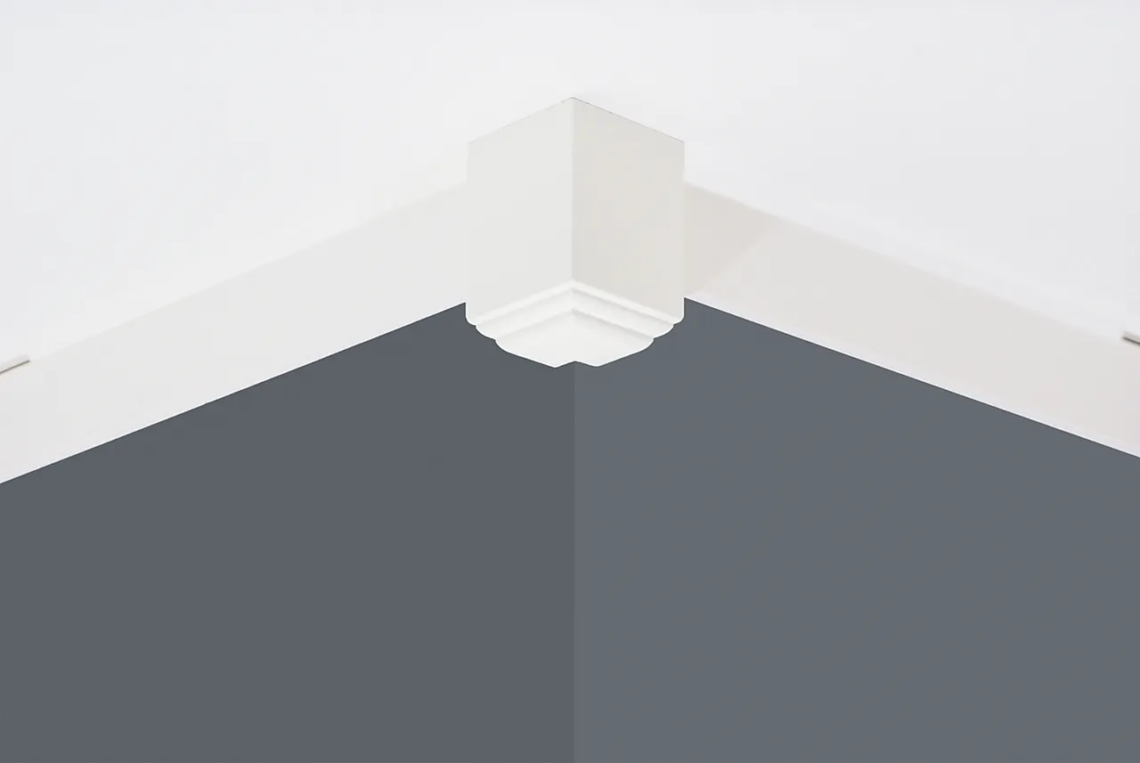 Takkloss utvendig 55x55x80 mm hvitmalt null - null - 3 - Miniatyr