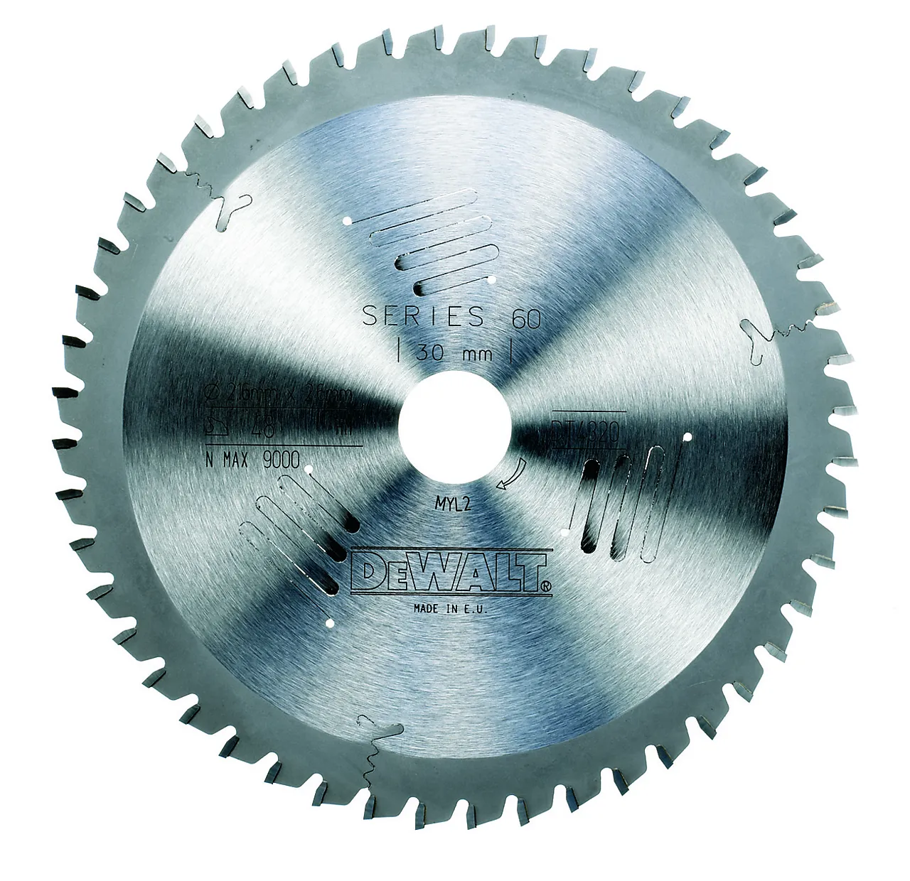 Sagblad DT4320, 216x30 med 48 tenner Sagblad DT4320, 216x30 med 48 tenner