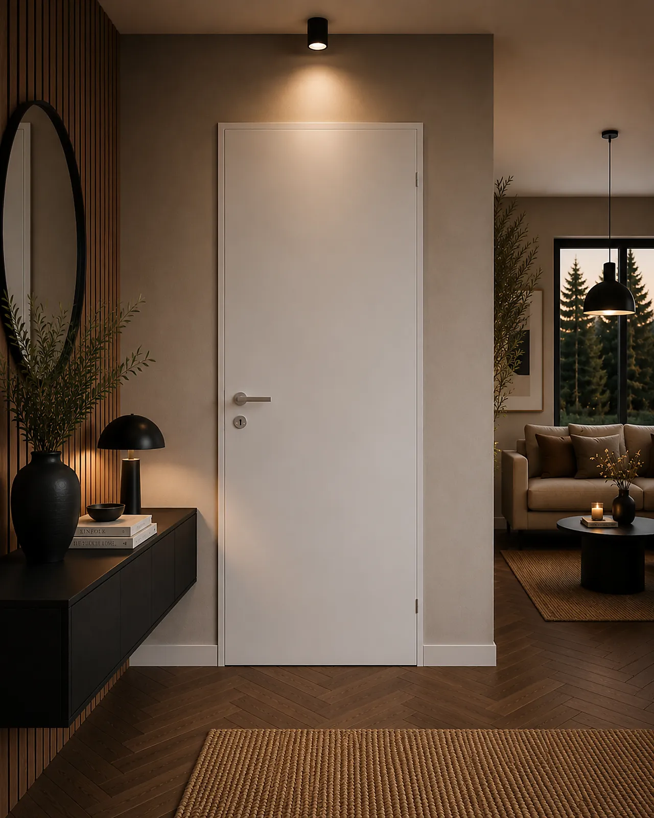 Opus Clean innerdør 80x200 cm hvit null - null - 2 - Miniatyr