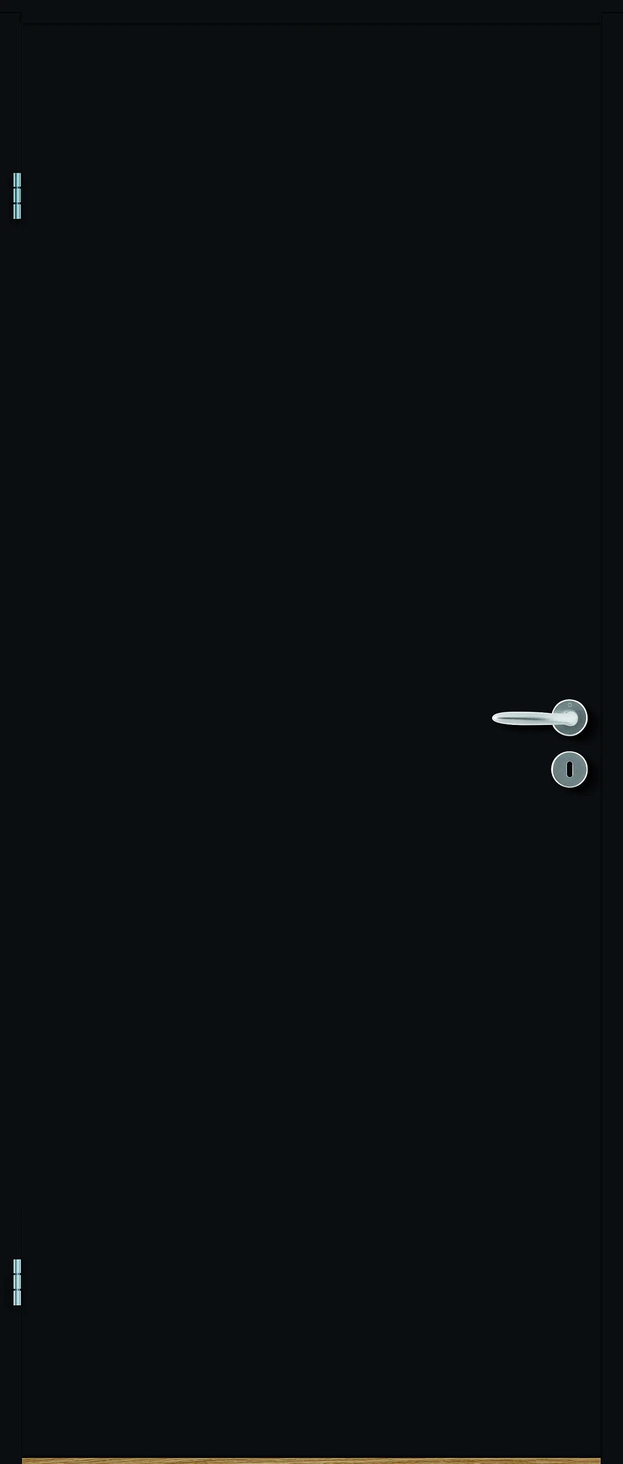 Dørblad innerdør Sletten Kompakt svart 70x190 cm