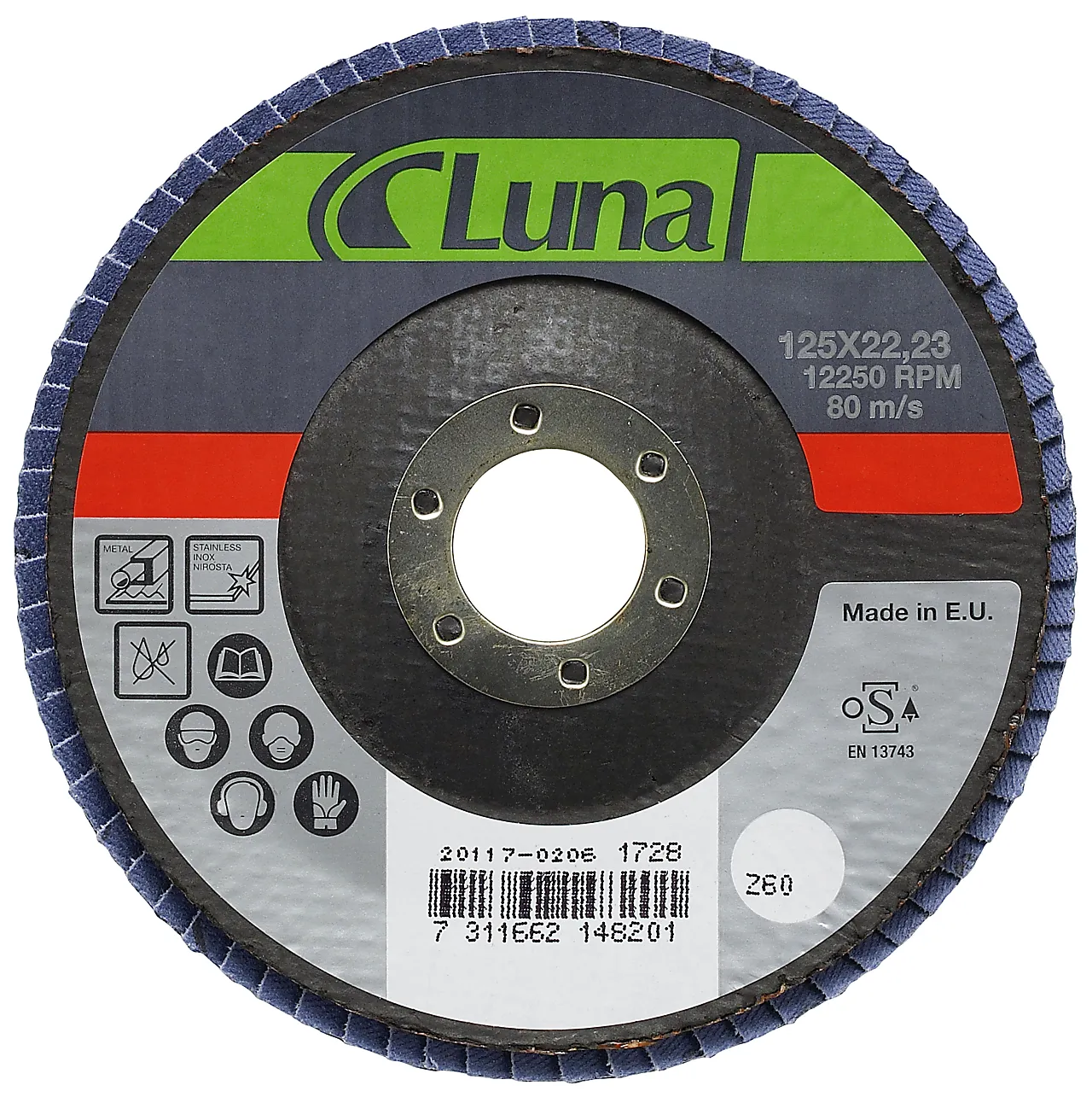 Lamellrondell 125mm k40