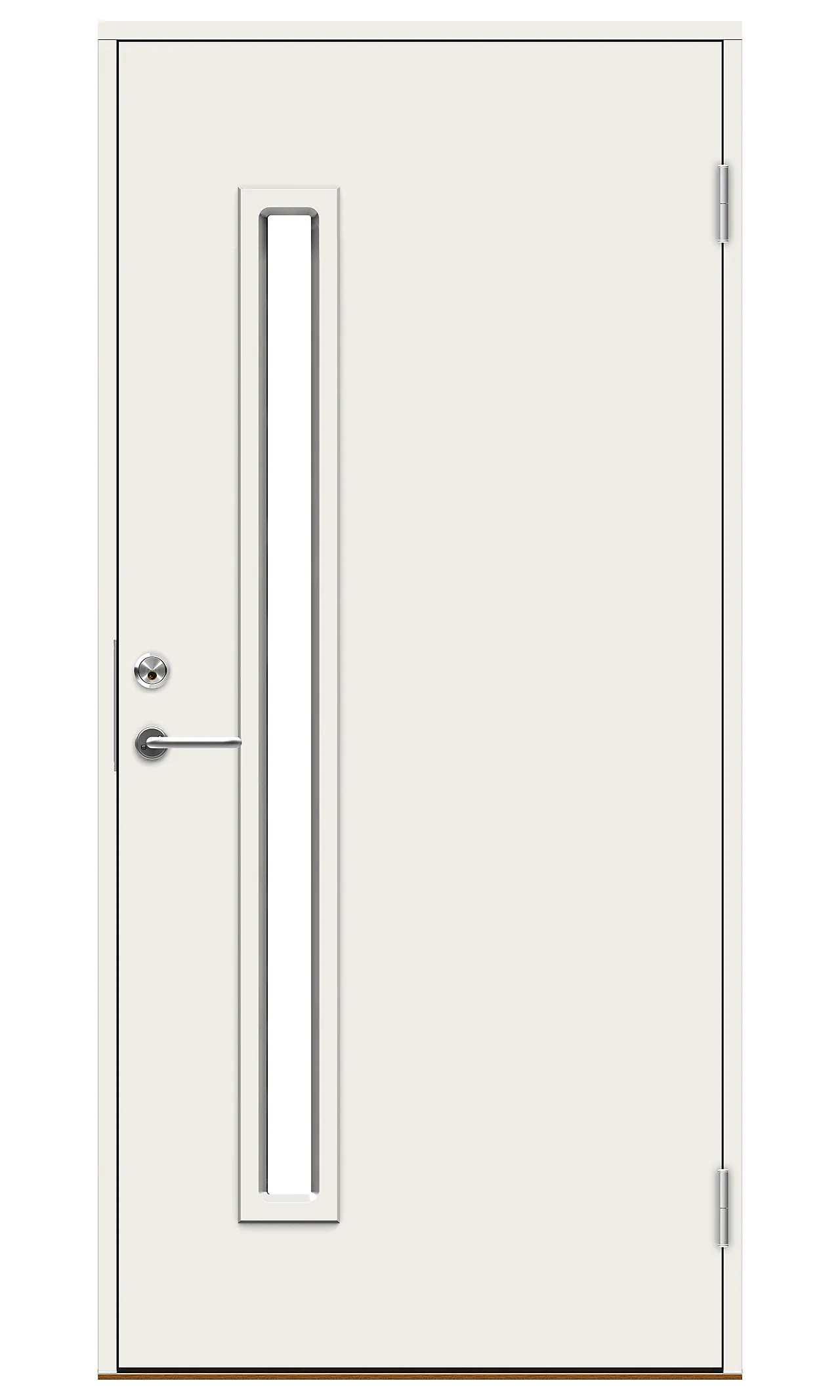 Urban Pluss ytterdør med glass 90x210 cm venstrehengslet hvit Urban Pluss ytterdør med glass 90x210 cm venstrehengslet hvit