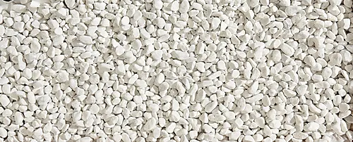 Dekorstein tromlet hvit 7-15 mm 20 kg