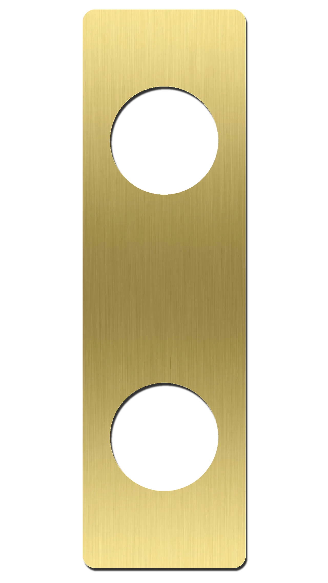 Langskilt 2x60x206 mm matt messing Langskilt 2x60x206 mm matt messing