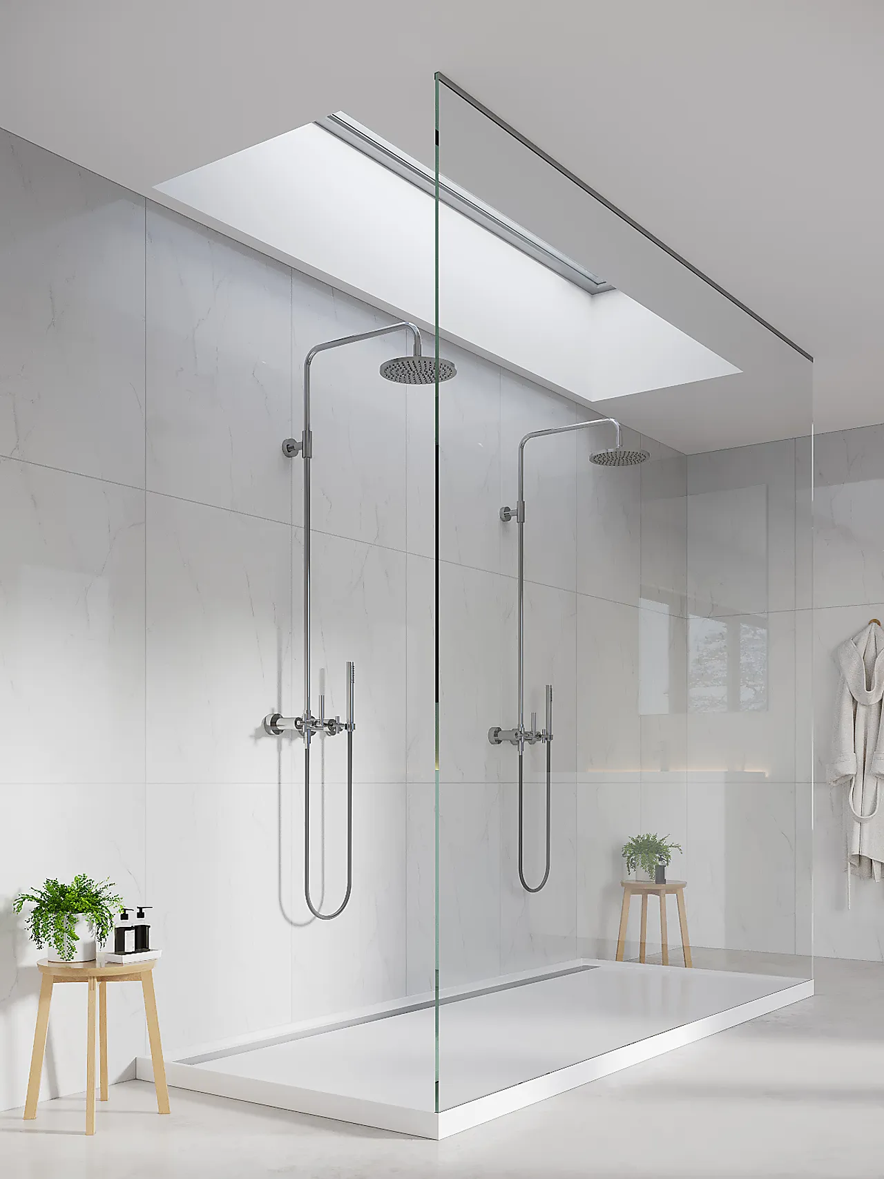 Baderomspanel 3487TM6080 bright marble null - null - 3 - Miniatyr