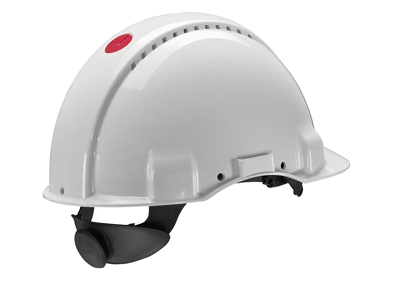 Vernehjelm G3000 hvit 55-63 cm med rattstrammer Vernehjelm G3000 hvit 55-63 cm med rattstrammer
