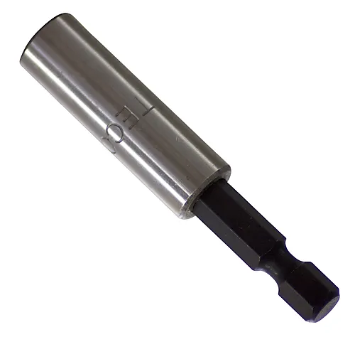 Bitsholder 1/4"x60mm 10 pak tecos med låsering og magnet