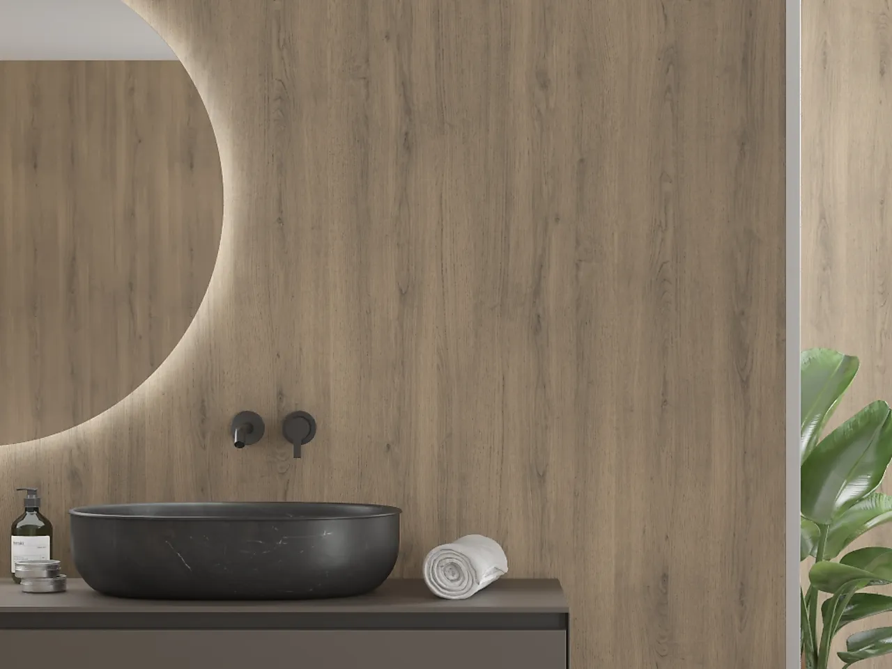 Fibo Baderomsplate 2164M00 Pure Oak  10x620x2400mm null - null - 2 - Miniatyr