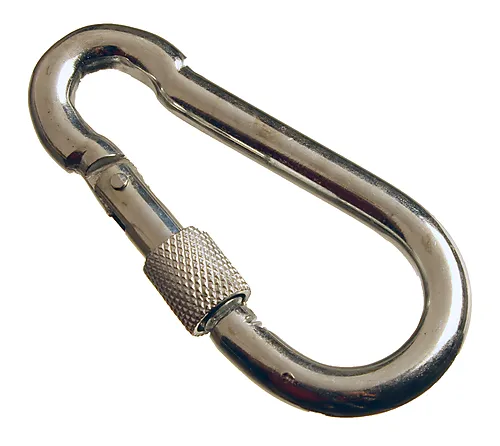 Karabinkrok m/lås 8x80 mm 1 stk blå
