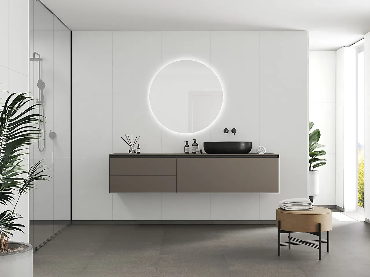 Fibo baderomsplate Moonstone 60x80cm 10x620x2400mm null - null - 2 - Miniatyr