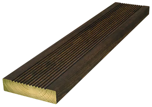 Furu 28x120x3900 terr ril r brun fl terrasse rillet royal