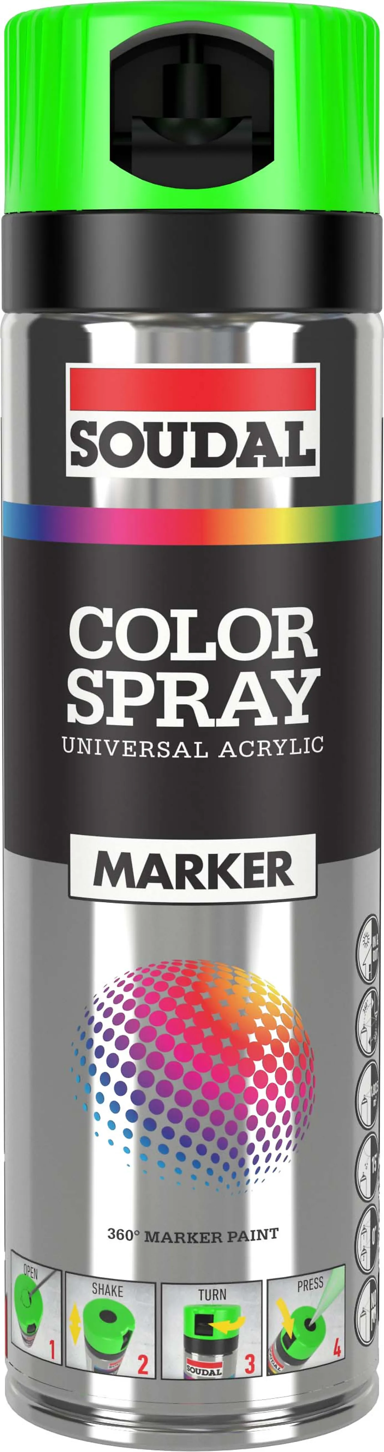 Merkespray Fluo 500 ml grønn